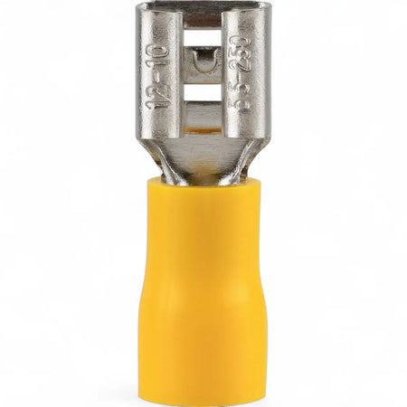 Pre-Insulated Female Disconnect Terminal - Yellow (25-Pack)