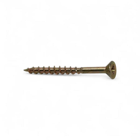 Yellow Passivated Chipboard Screw (100-Pack)