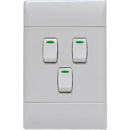 White 2x4 light switch