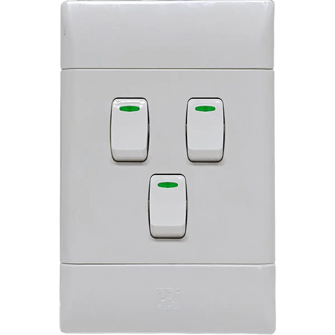 White 2x4 light switch