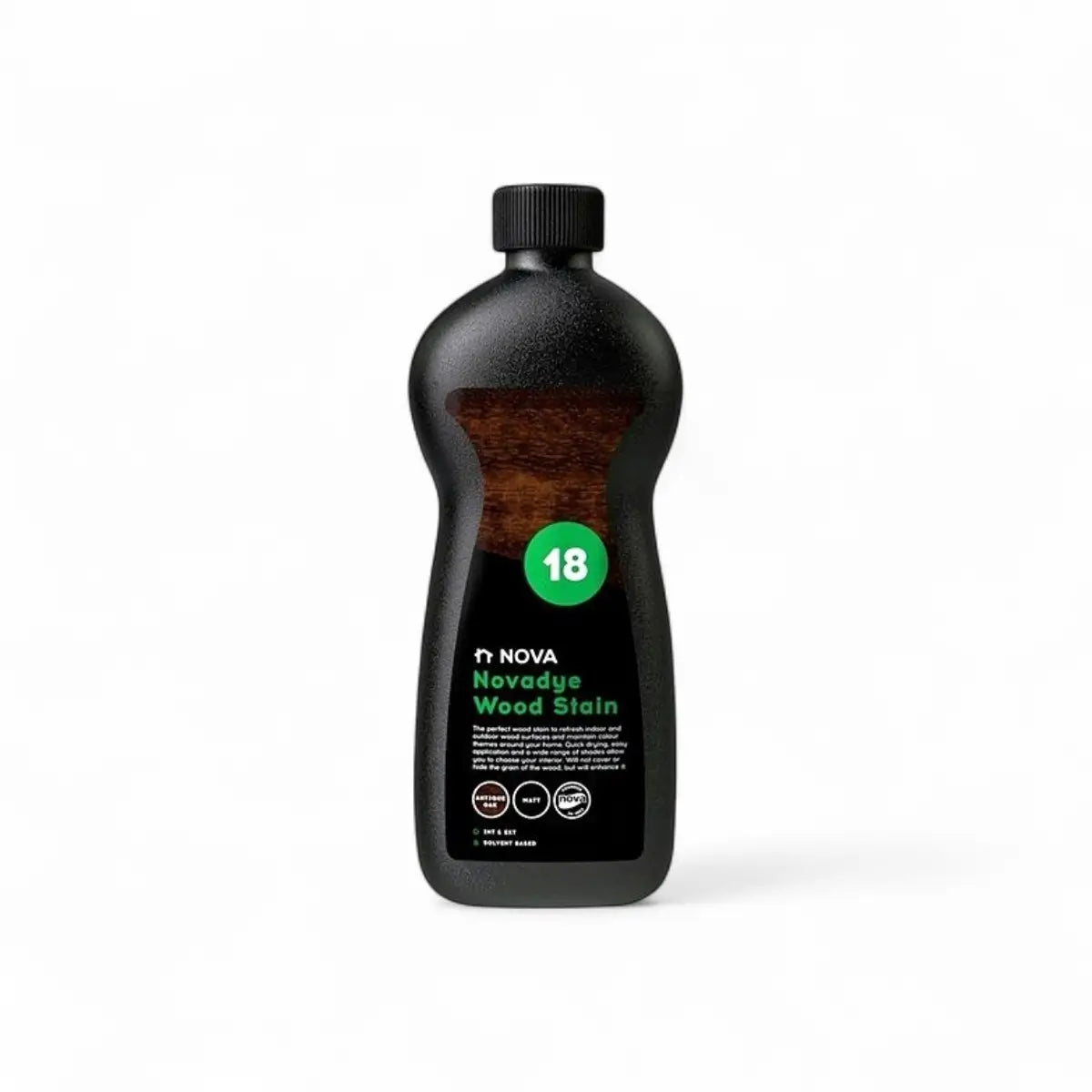 Nova 18 Novadye Wood Stain - Antique Oak - 500ml