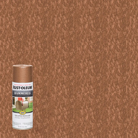 Copper hammered rust spray paint
