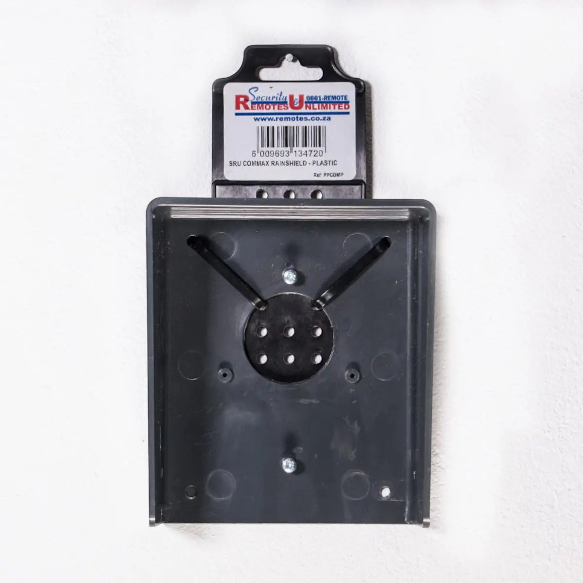 Plastic rainshield alarm accessory