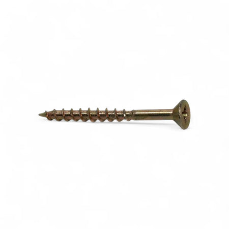 Yellow Passivated Chipboard Screw (400-Pack)