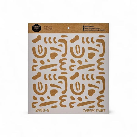 Tjhoko Paint 2024-30-9 Twirly Wirly Paint Stencils