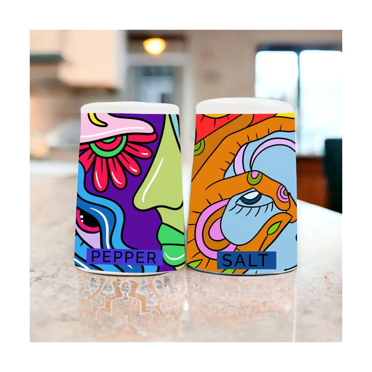 Ceramic salt pepper shakers