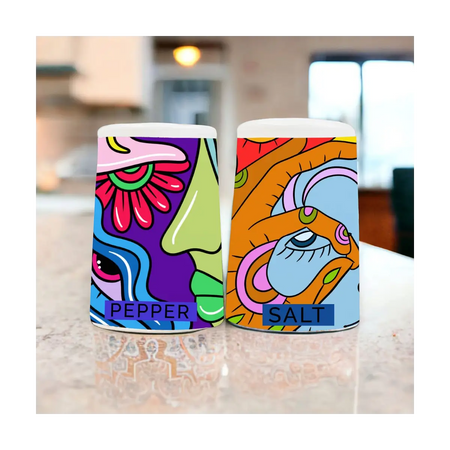 Ceramic salt pepper shakers