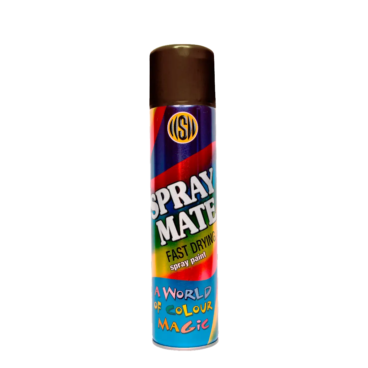 Golden brown spray paint can