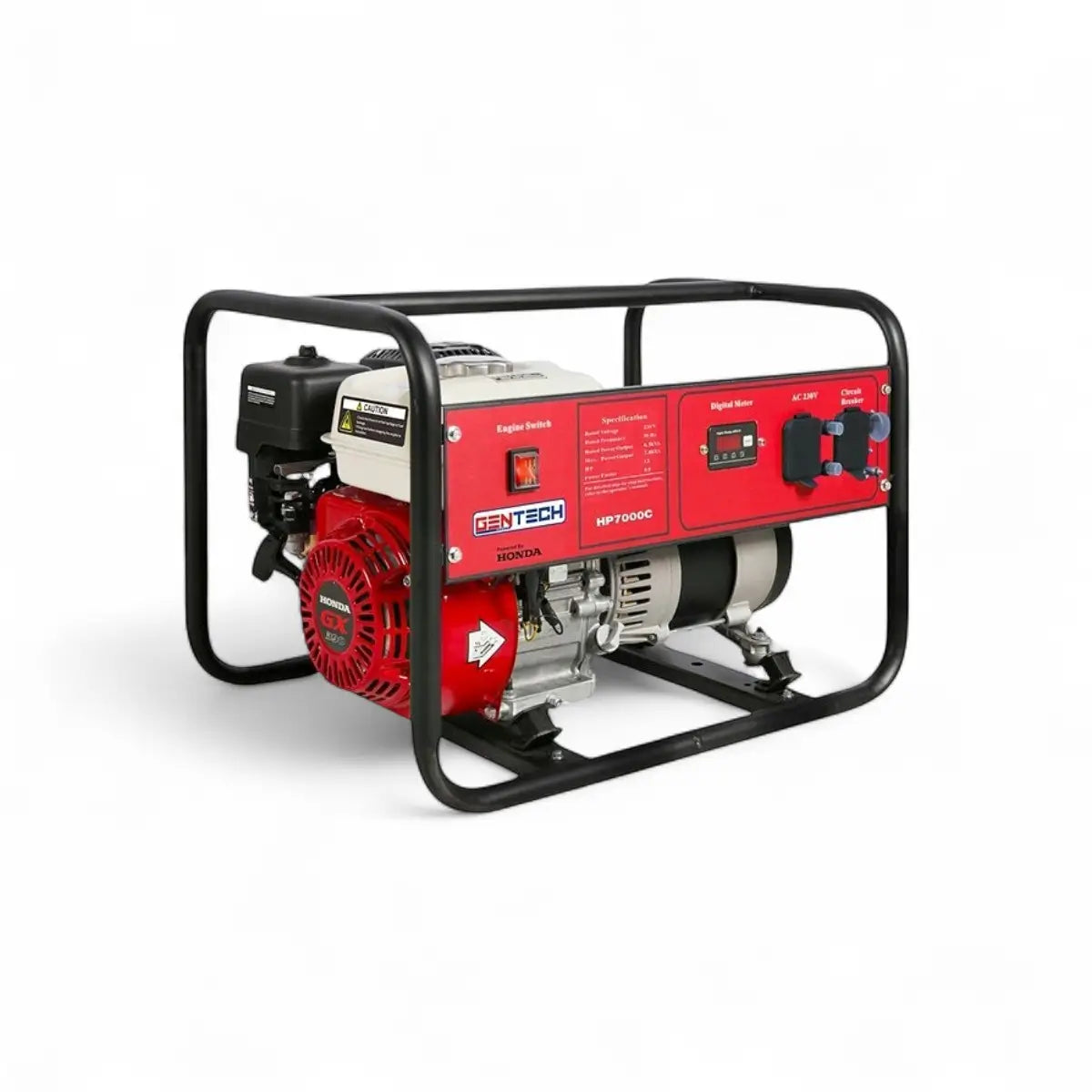 Gentech Petrol Generator (7Kva, Recoil Start, Honda)