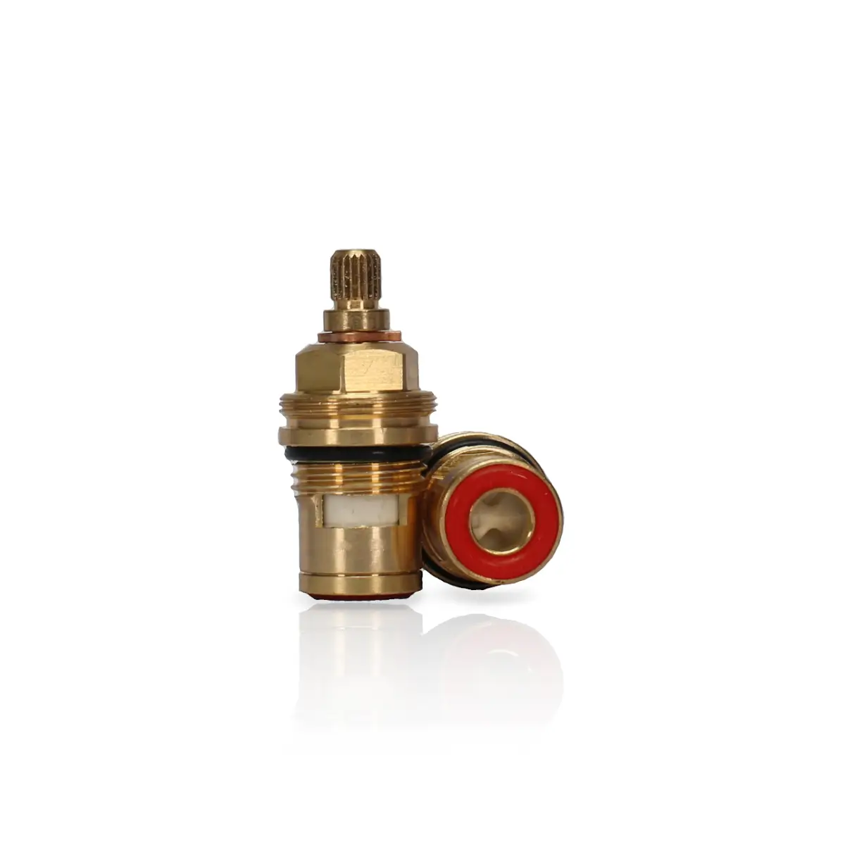 Brass faucet cartridge insert
