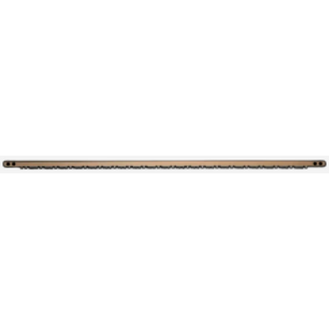 long copper coloured replacement blade for a comfort bow saw with many teeth along the edge