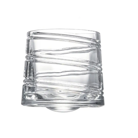 Four spinning whiskey glasses set