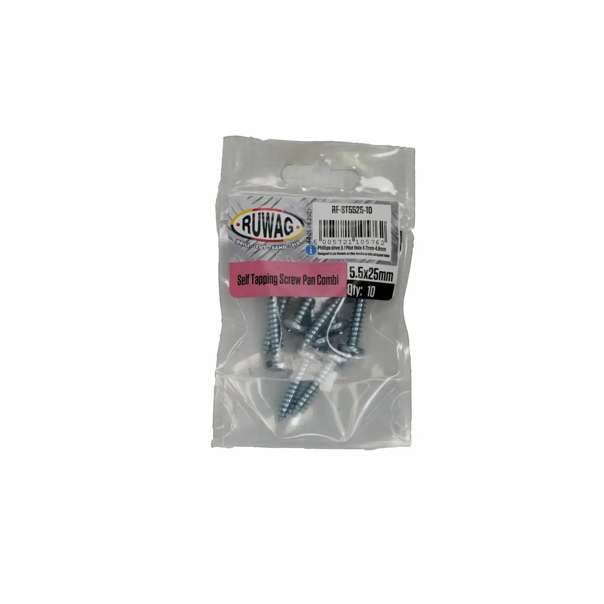 Ruwag 5x25mm Self tapping Screw (10) - Al's Hardware