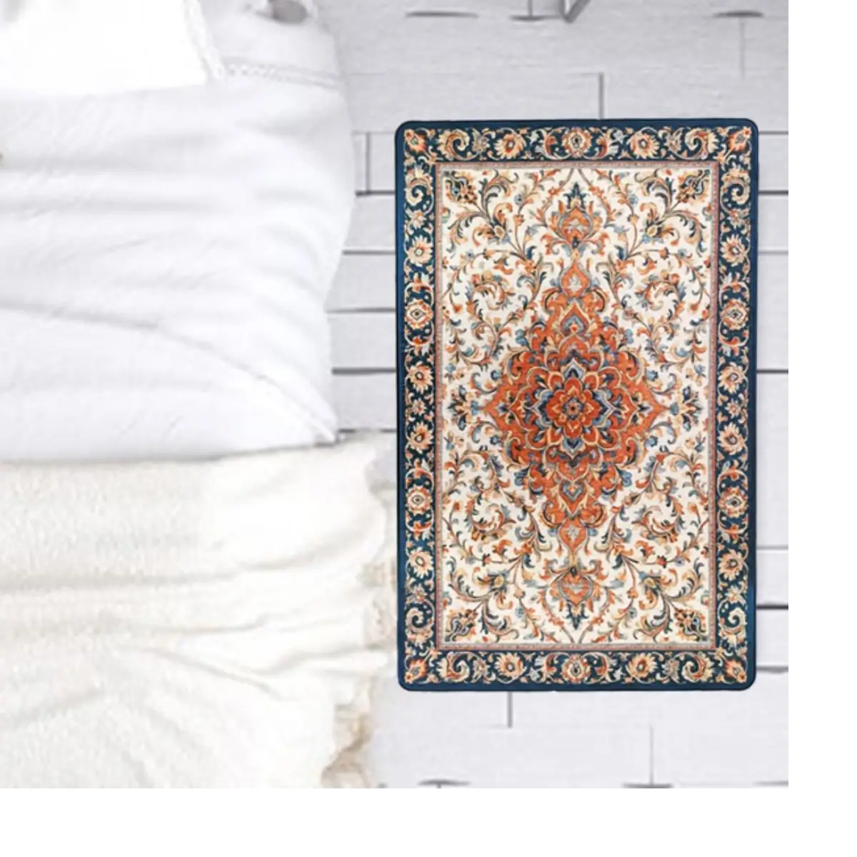 Ethnic pattern floor mat