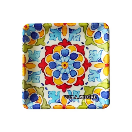 Decorative ceramic trinket plate