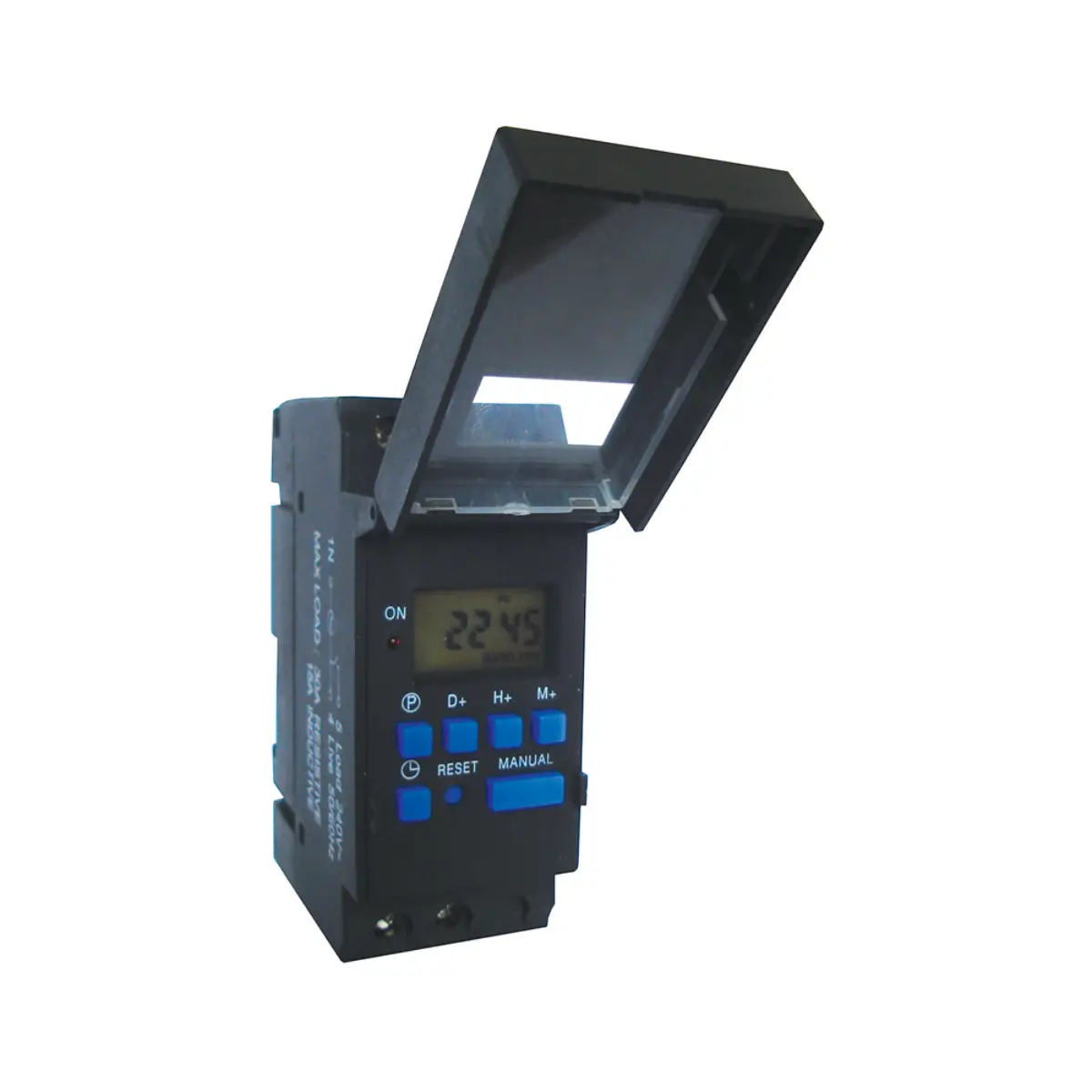 20A rail mount digital timer
