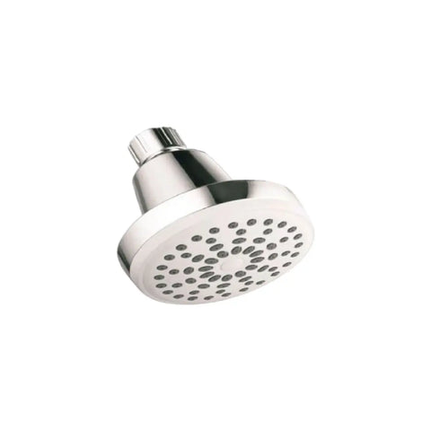 Blu-Motion shower head with chrome finish and round spray face