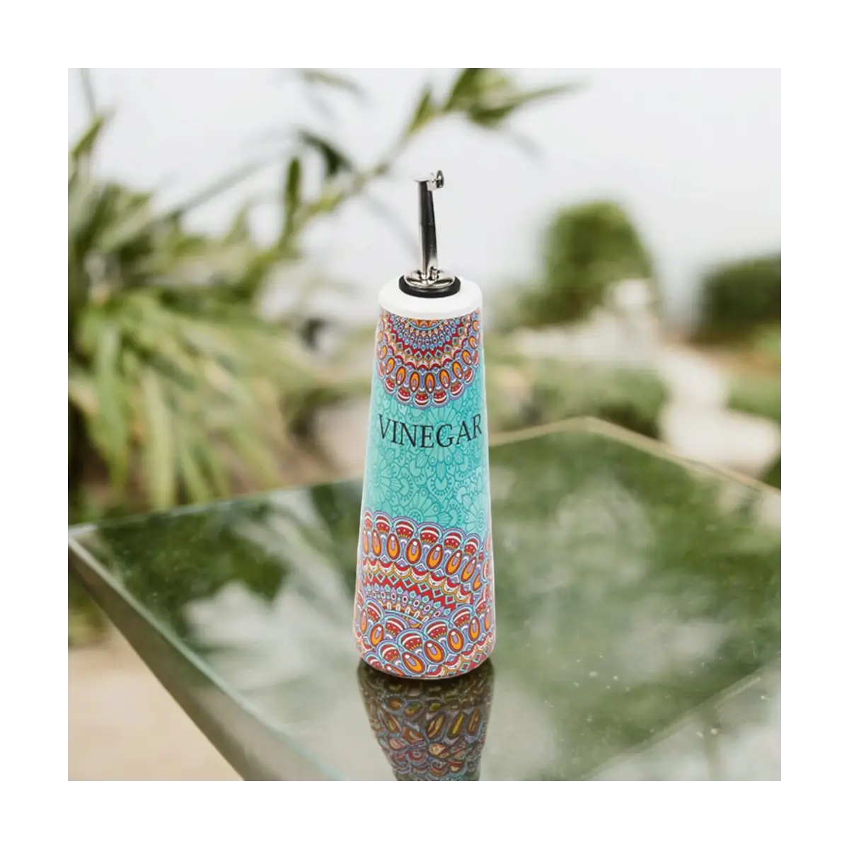 Ceramic vinegar bottle dispenser