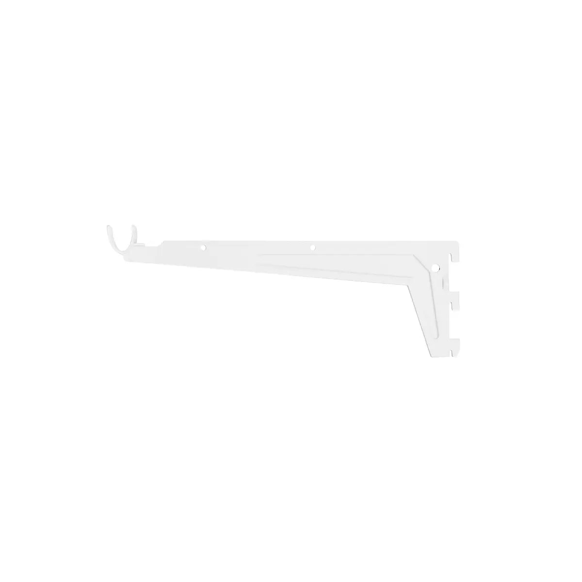 White clothing rail bracket