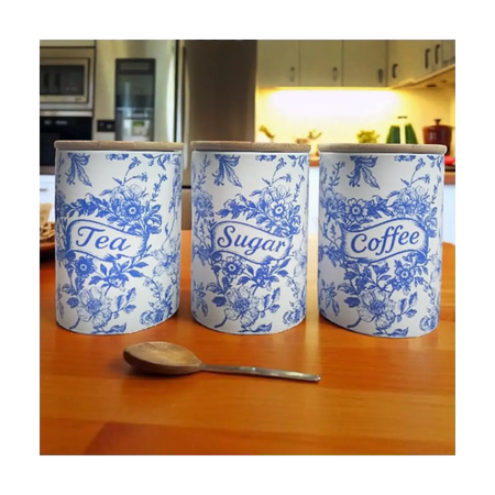 Ceramic kitchen canister set