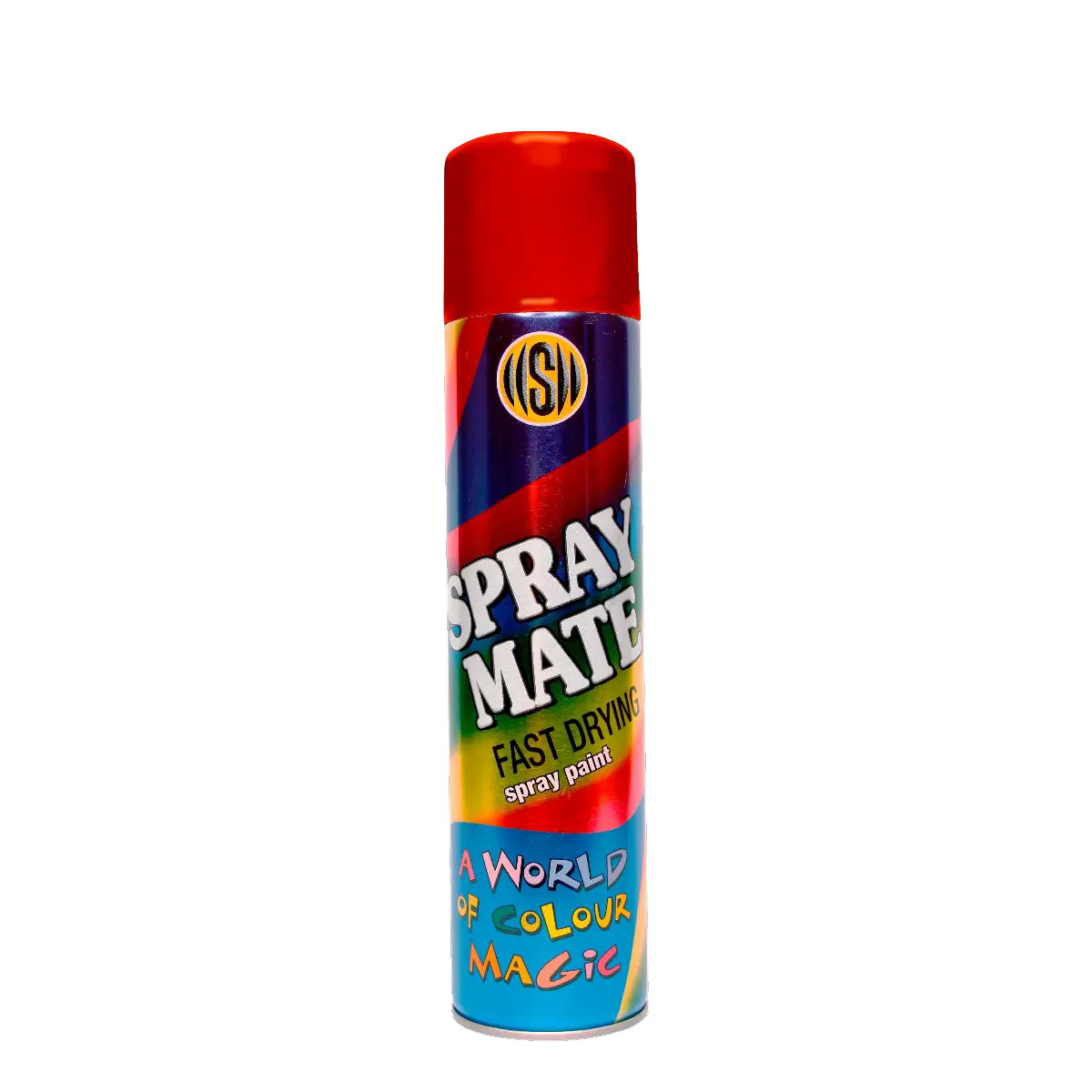 Signal red spray paint