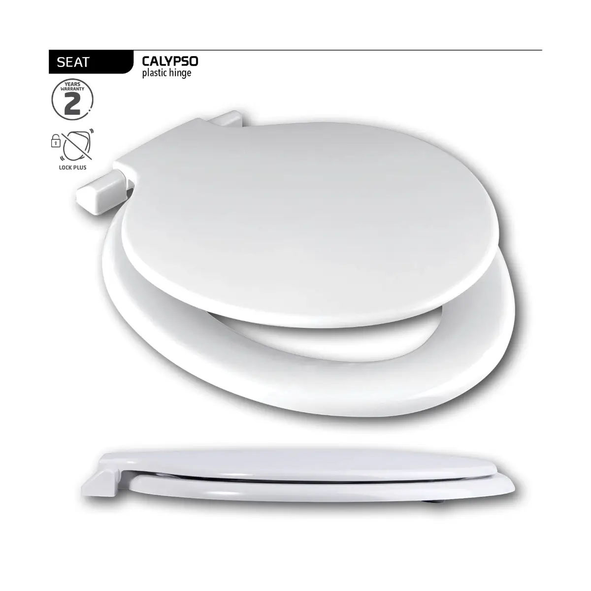 White toilet seat cover