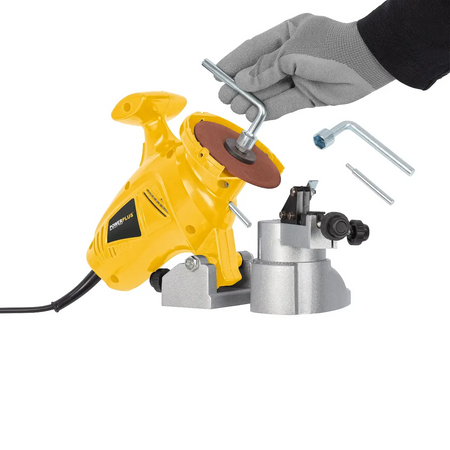 Electric chainsaw chain sharpener