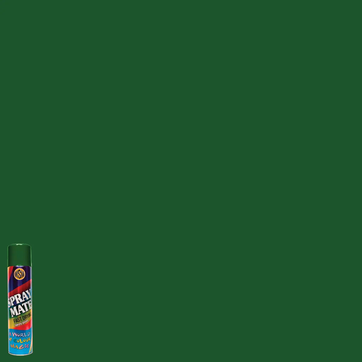 Brilliant green spray paint