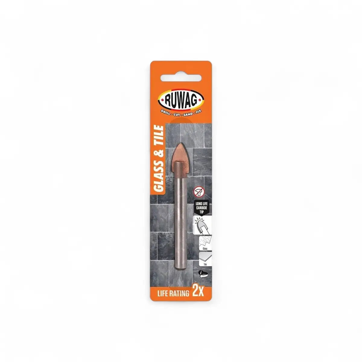Glass & Tile Drill Bit (Carded)