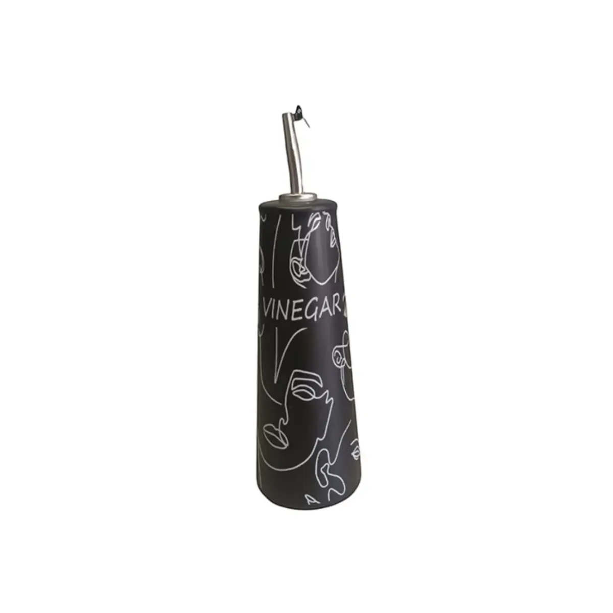 Ceramic vinegar dispenser bottle