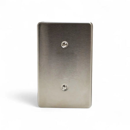 Lesco Blank Cover 100X50Mm S/Steel Blank Cover Plate