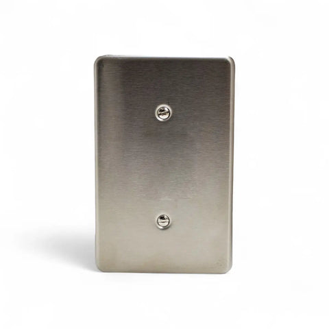Lesco Blank Cover 100X50Mm S/Steel Blank Cover Plate