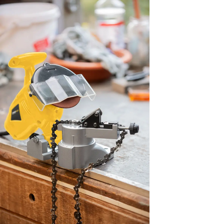 Electric chainsaw chain sharpener