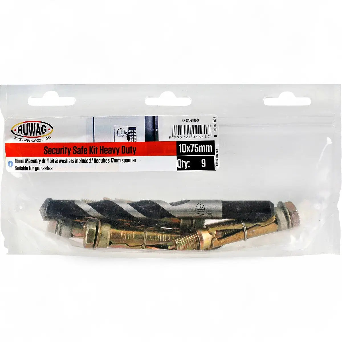Heavy Duty Security Safe Fastener Kit (9-Piece)