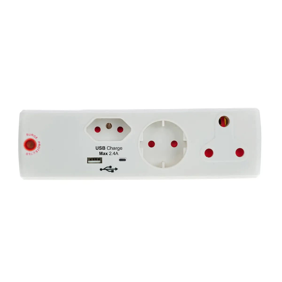 Multi adapter with USB surge