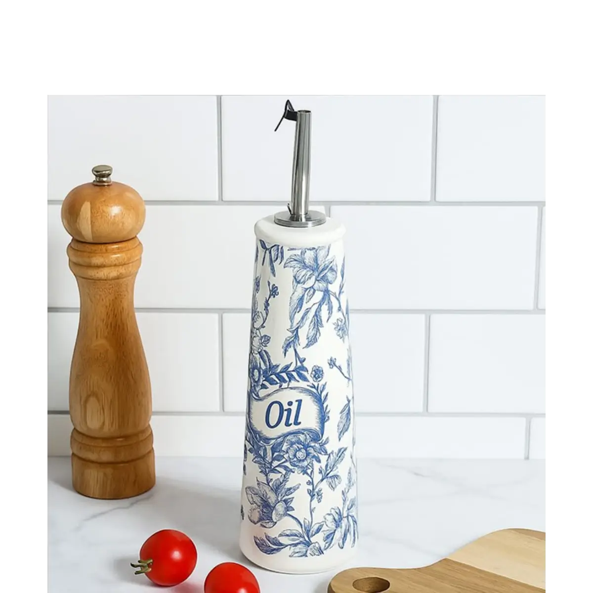 Ceramic olive oil dispenser