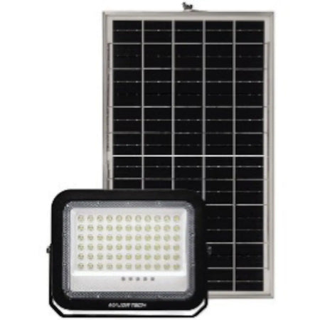 Solar floodlight with remote