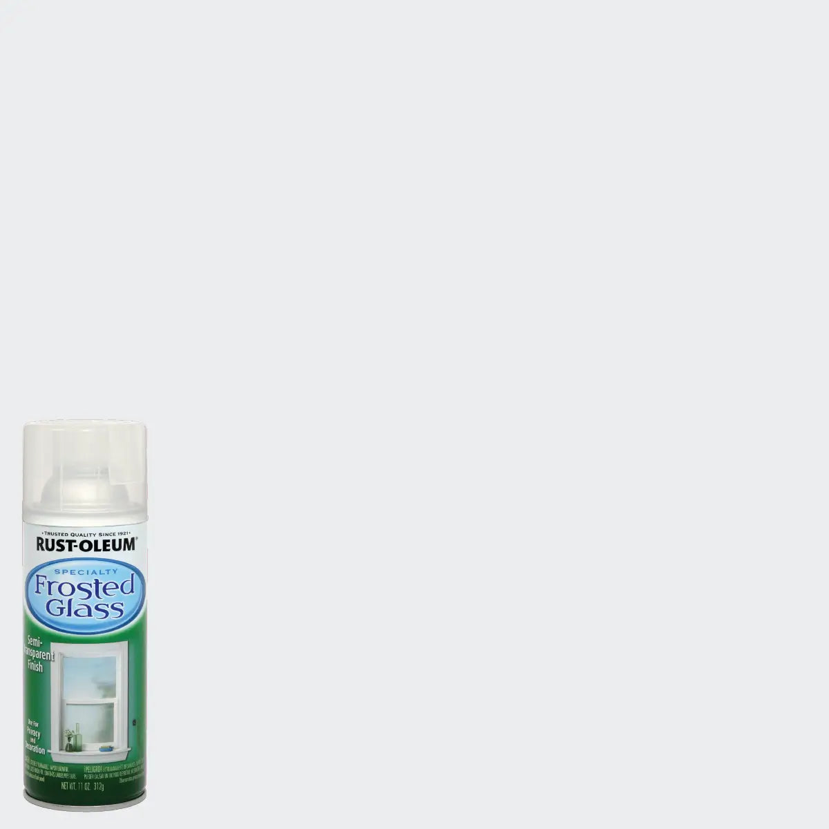 Clear frosted glass spray paint