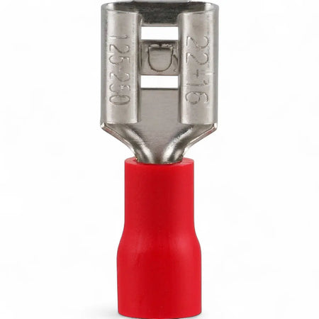 Pre-Insulated Female Disconnect Terminal - Red (8-Pack)