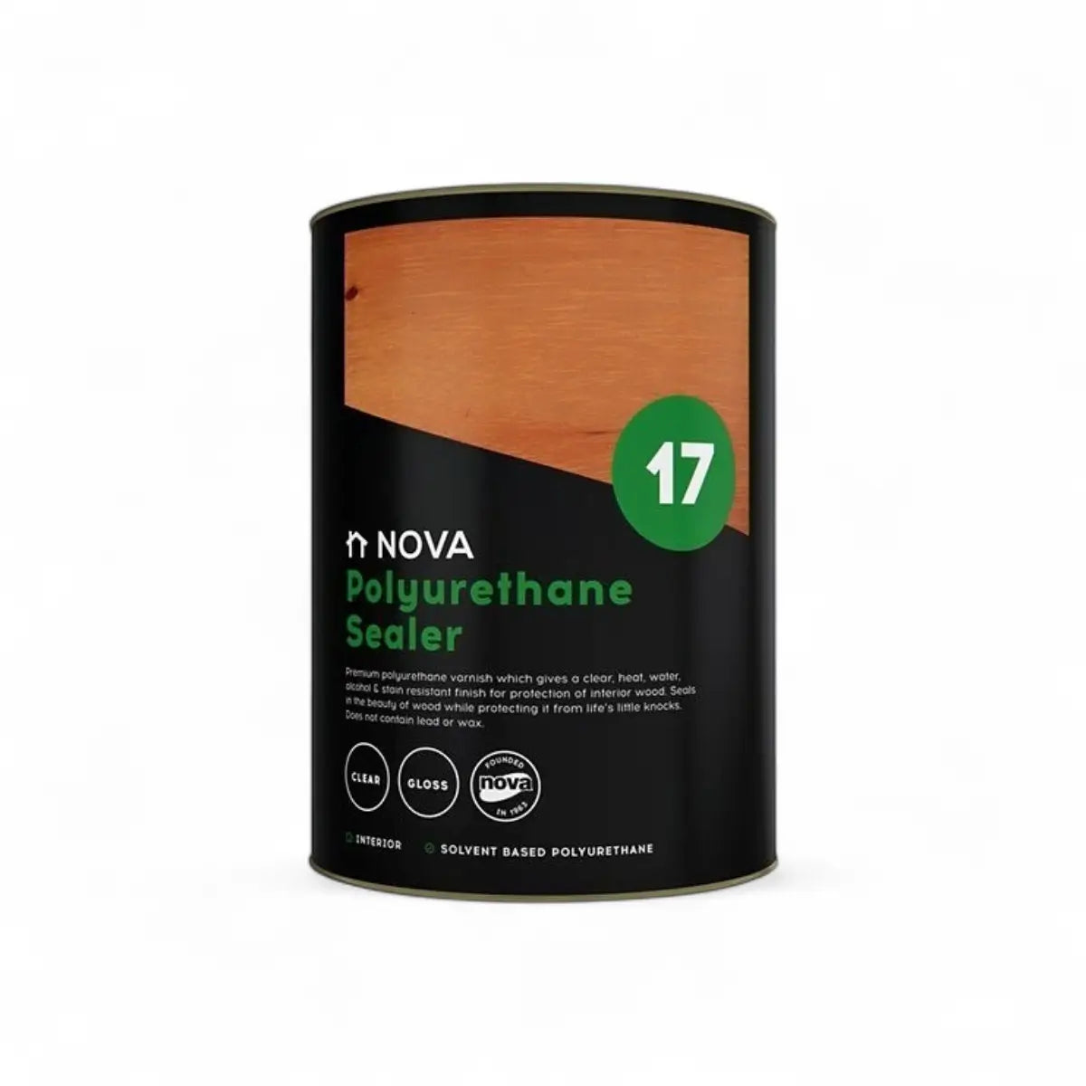 Nova 17 Polyurethane Wood Sealer - Gloss - 5 Litre