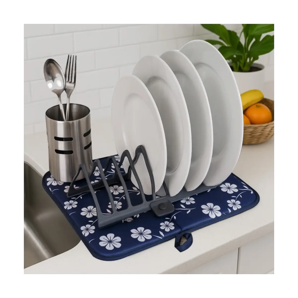 Foldable dish drying rack