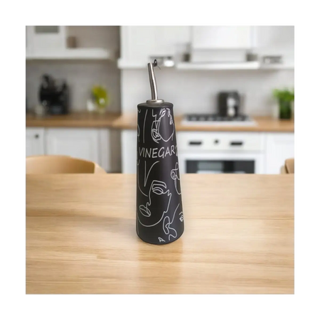 Ceramic vinegar dispenser bottle