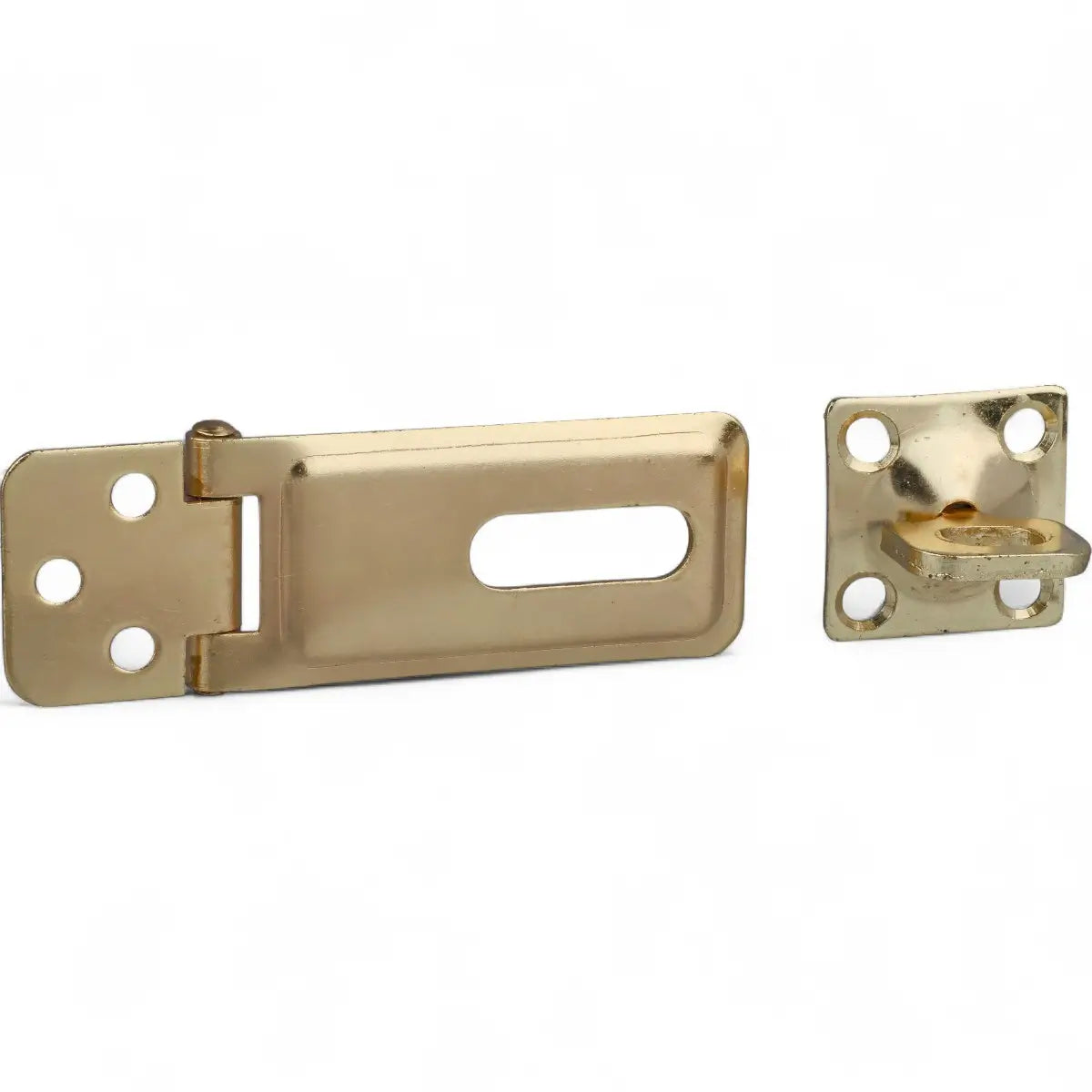 Brass Plated Hasp & Staple (Single)