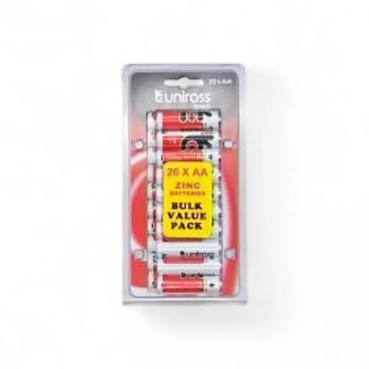 Uniross Batteries Uniross Battery Heavy Duty Zinc Aa 20 Pack Battery