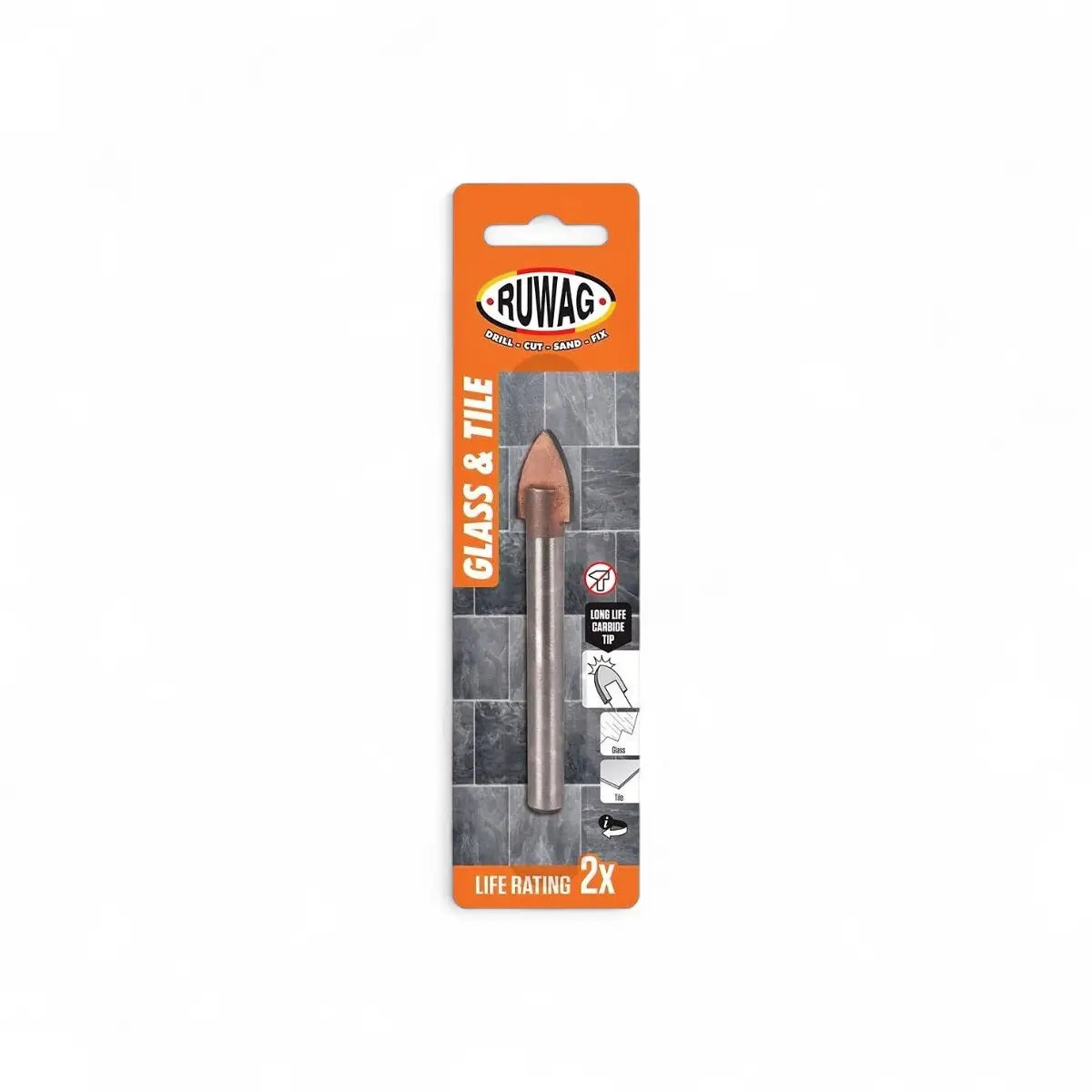 Glass & Tile Drill Bit (Carded)