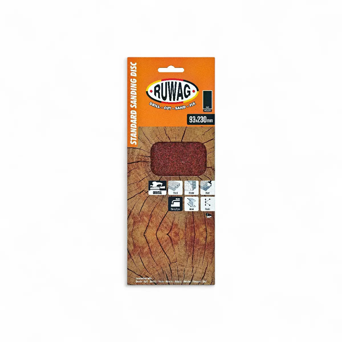 Orbital Clamped Sanding Sheet 115 x 280mm