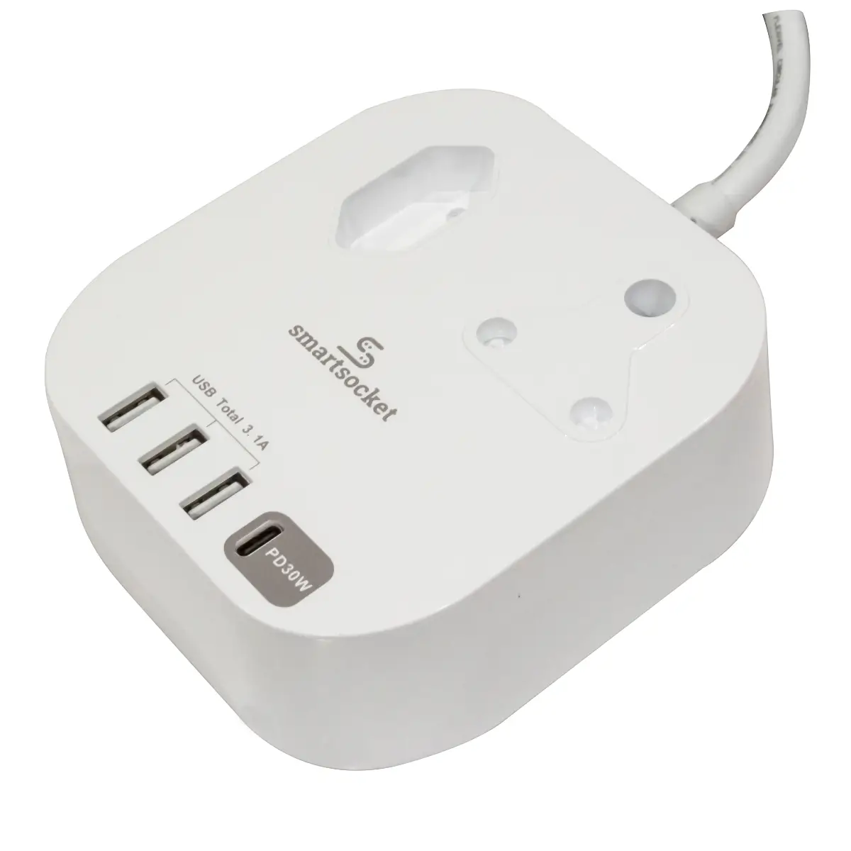 Compact USB power hub