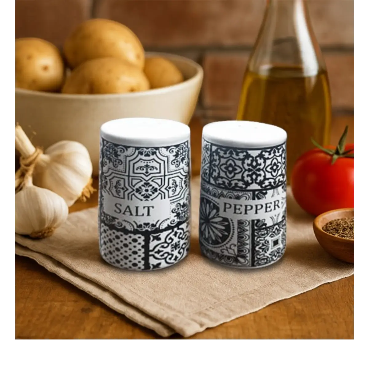 Ceramic salt pepper shakers