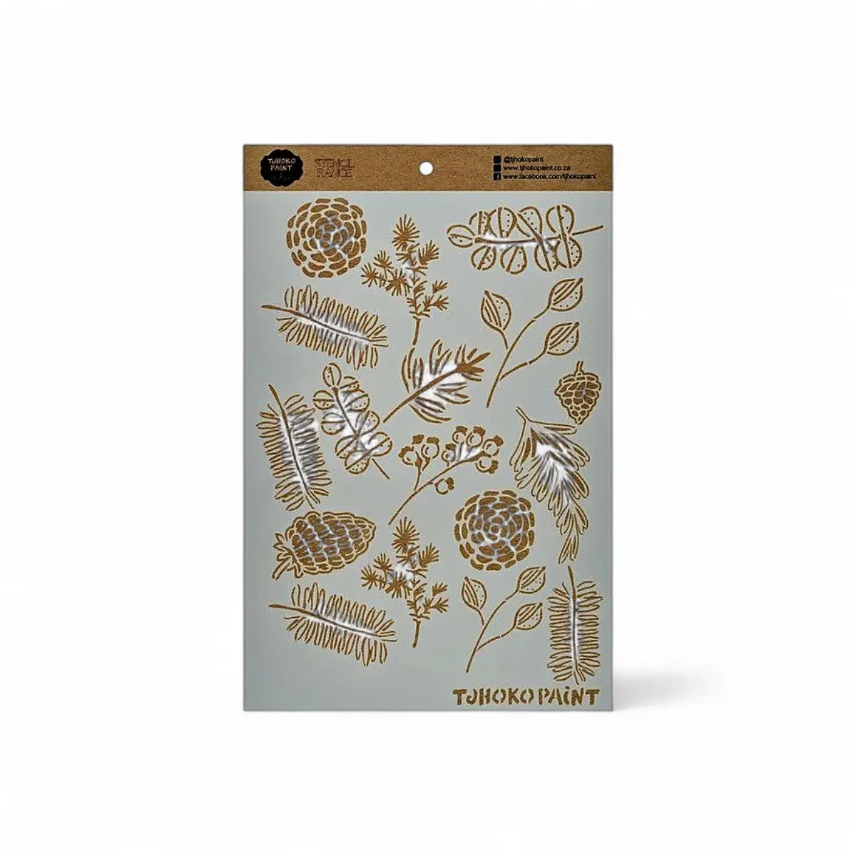 Tjhoko Paint 2024-A4-6 Forest Foliage Paint Stencils