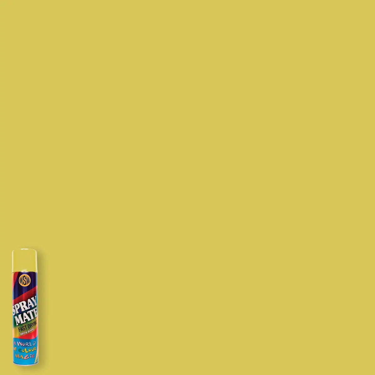 Pastel yellow spray paint